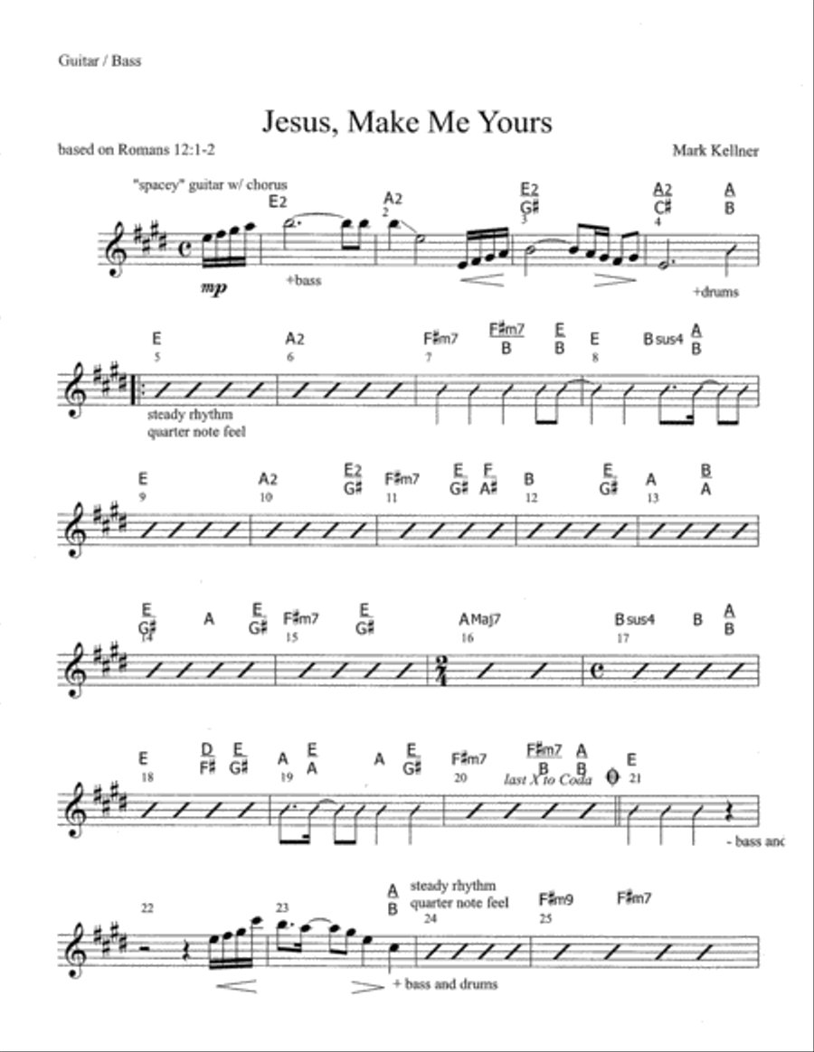 Jesus, Make Me Yours Set of Parts scores gallery preview page 5