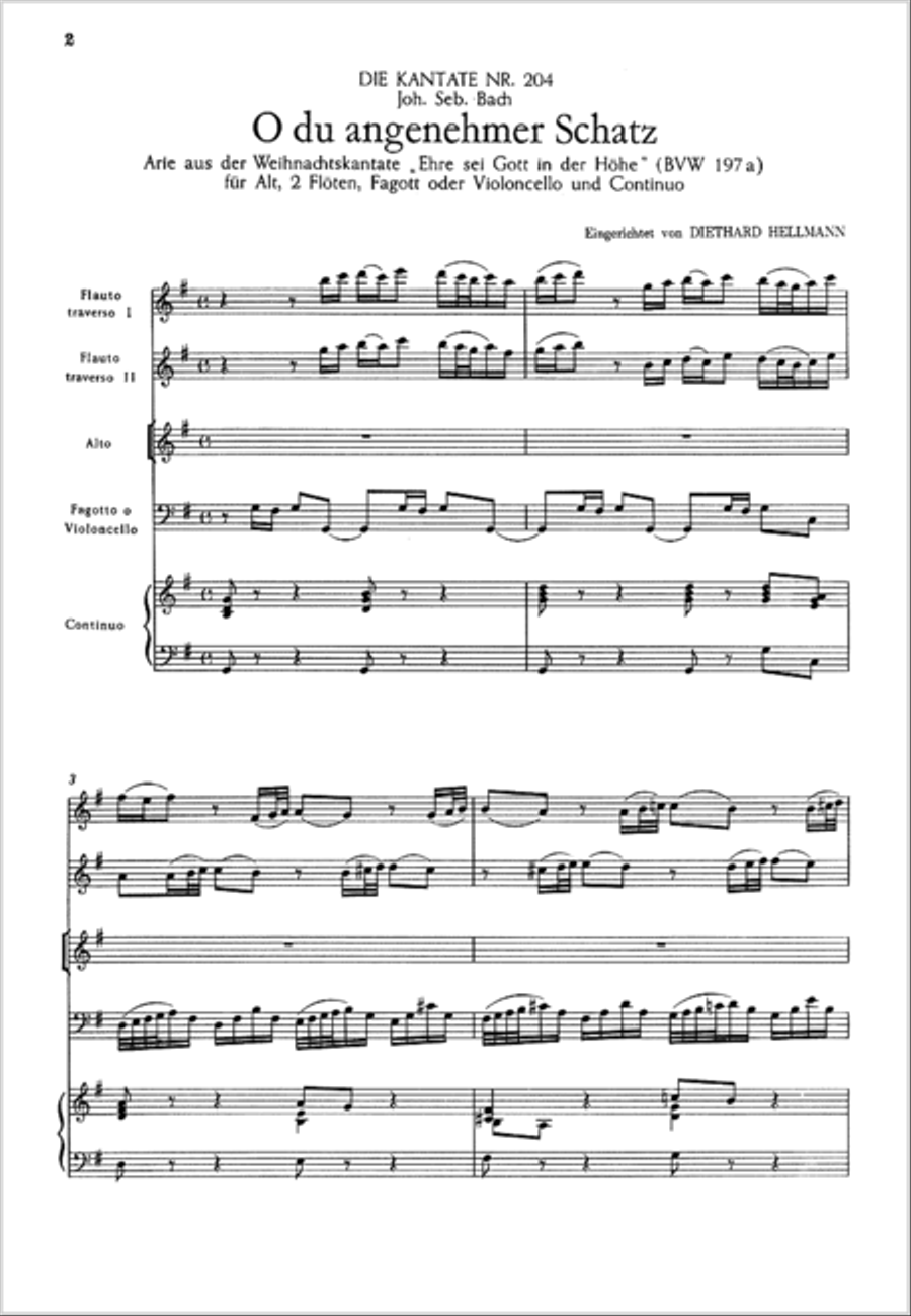 O du angenehmer Schatz O du angenehmer Schatz Bassoon scores gallery preview page 2