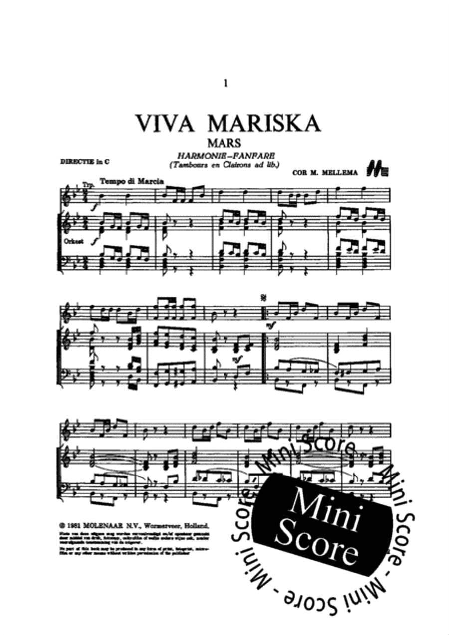 Viva Mariska Concert Band scores gallery preview page 3