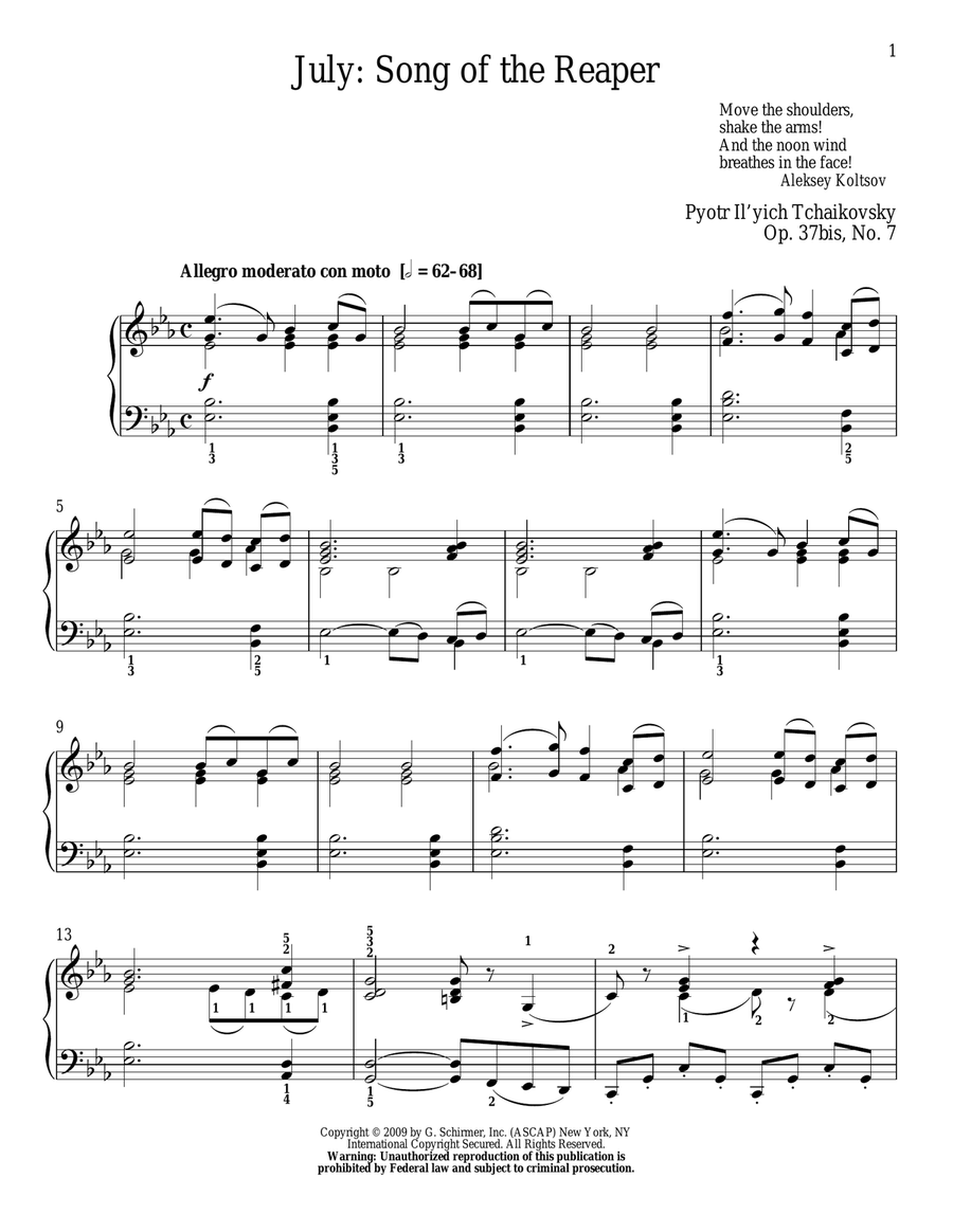 July: Song Of The Reaper