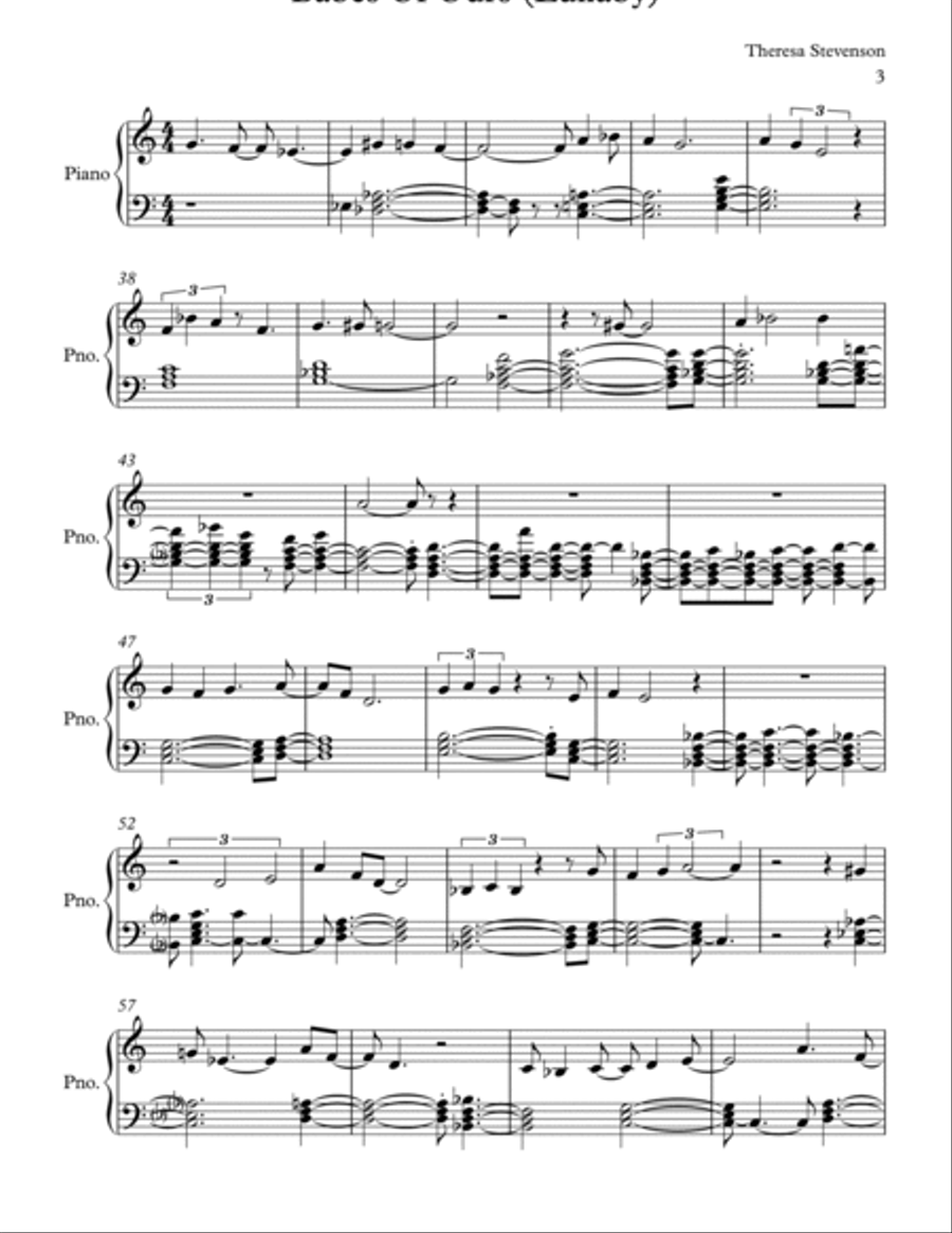 Babes of Ours (Lullaby) Piano scores gallery preview page 3