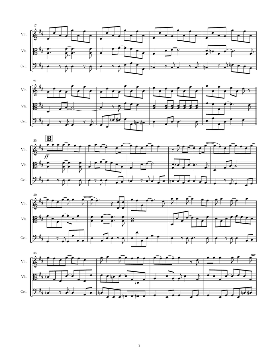 Sweet Child O' Mine Sweet Child O' Mine String Trio scores gallery preview page 2