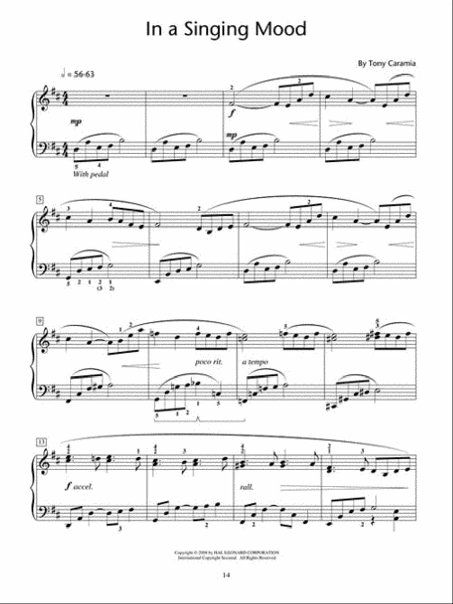 Jazz Moods – Eight Pieces for Piano Solo Piano Method scores gallery preview page 5