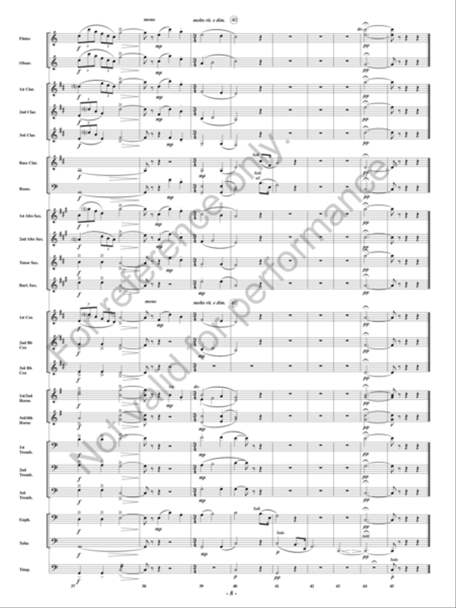 Pagliacci Concert Band scores gallery preview page 7