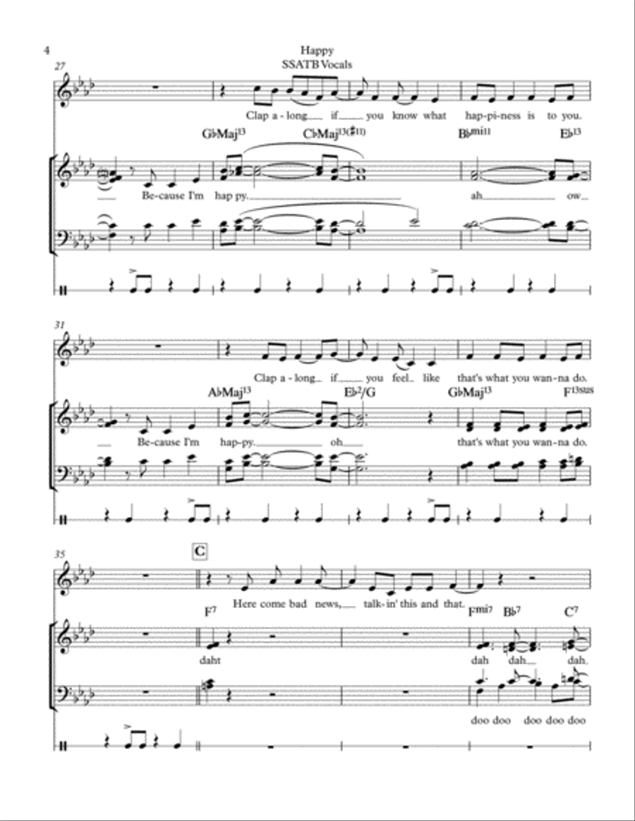 Happy Divisi scores gallery preview page 3