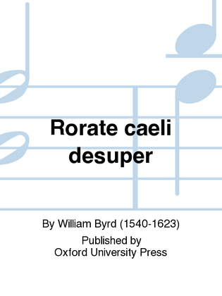 Book cover for Rorate caeli desuper