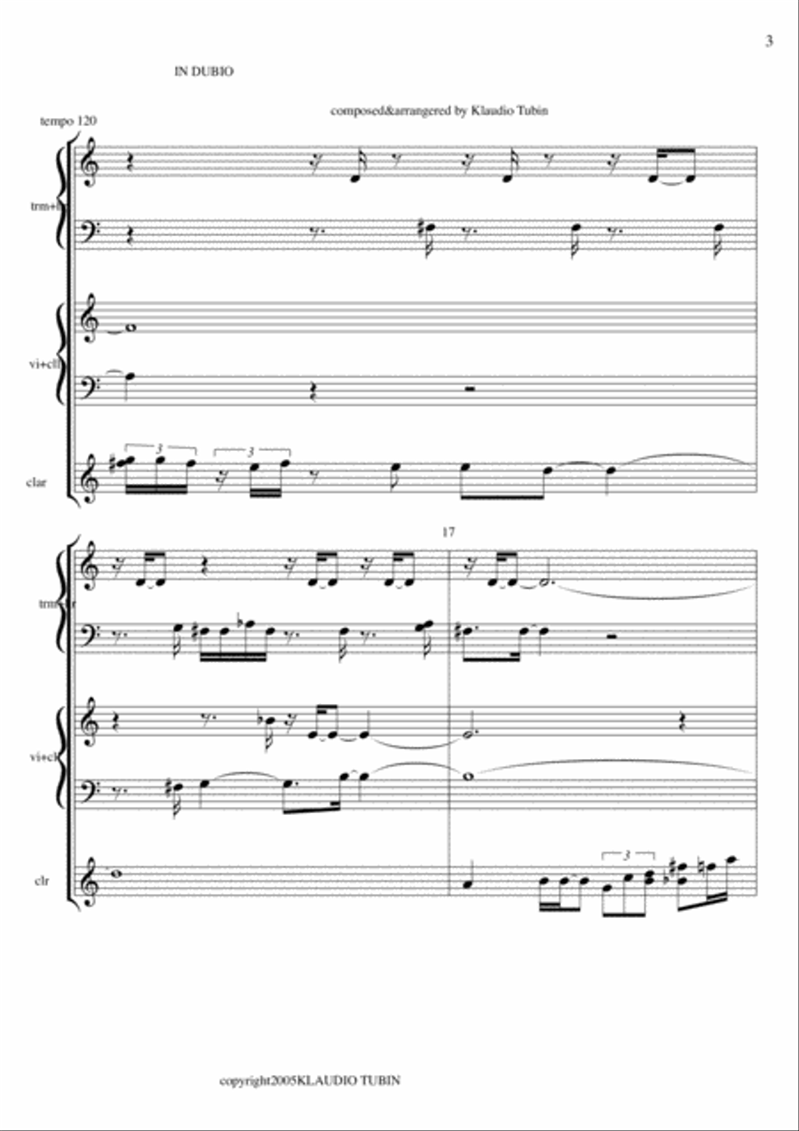 IN DUBIO IN DUBIO Chamber Orchestra scores gallery preview page 4