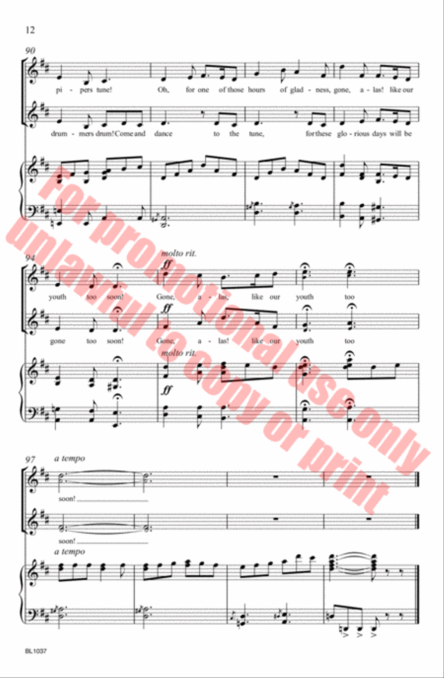 The Kerry Dance Choir scores gallery preview page 13