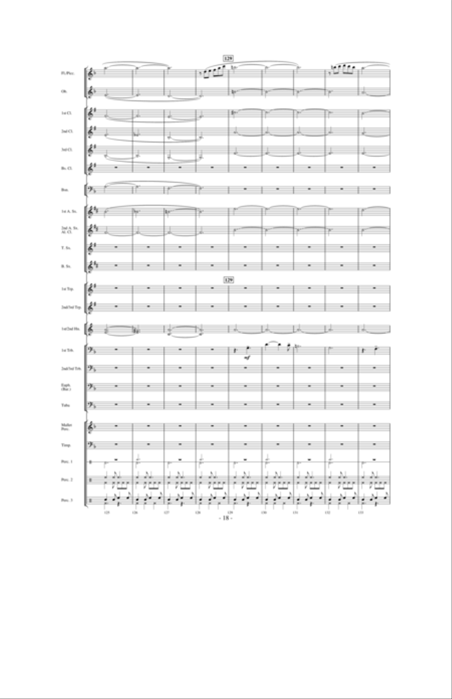 Dragons Fly on the Winds of Time Concert Band scores gallery preview page 17