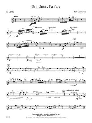Symphonic Fanfare: Oboe