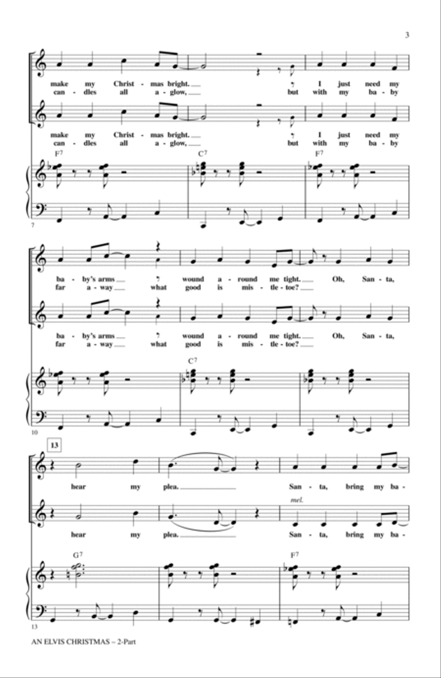 An Elvis Christmas 2-Part scores gallery preview page 2