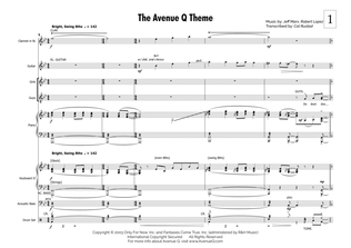 Book cover for The Avenue Q Theme - Score Only