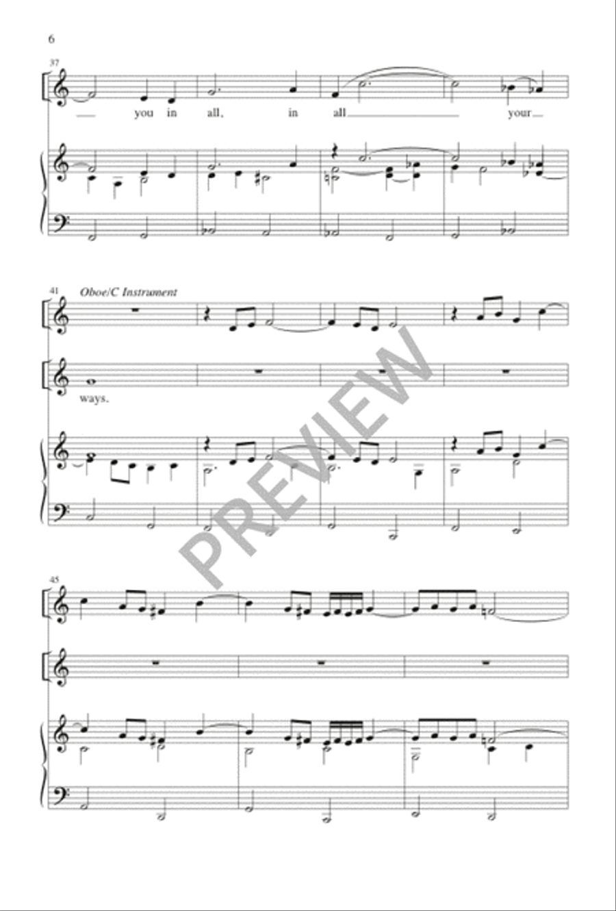 He Shall Give His Angels Charge Over You Unison Choir scores gallery preview page 6