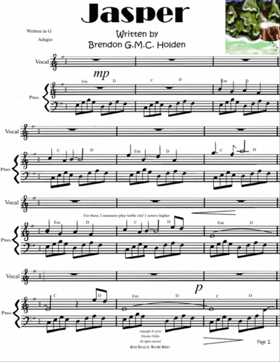 (BTNS) Jasper Tenor Voice scores gallery preview page 3