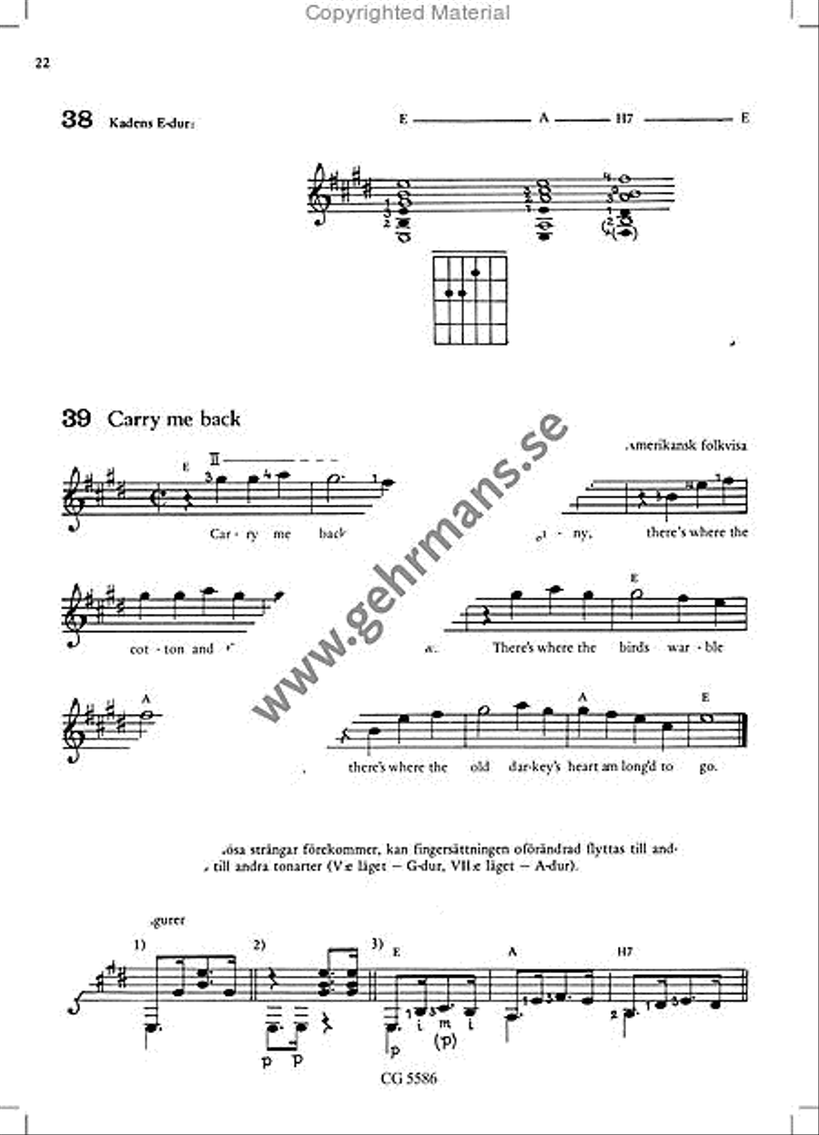 Lar dig spela gitarr 2 Guitar scores gallery preview page 9