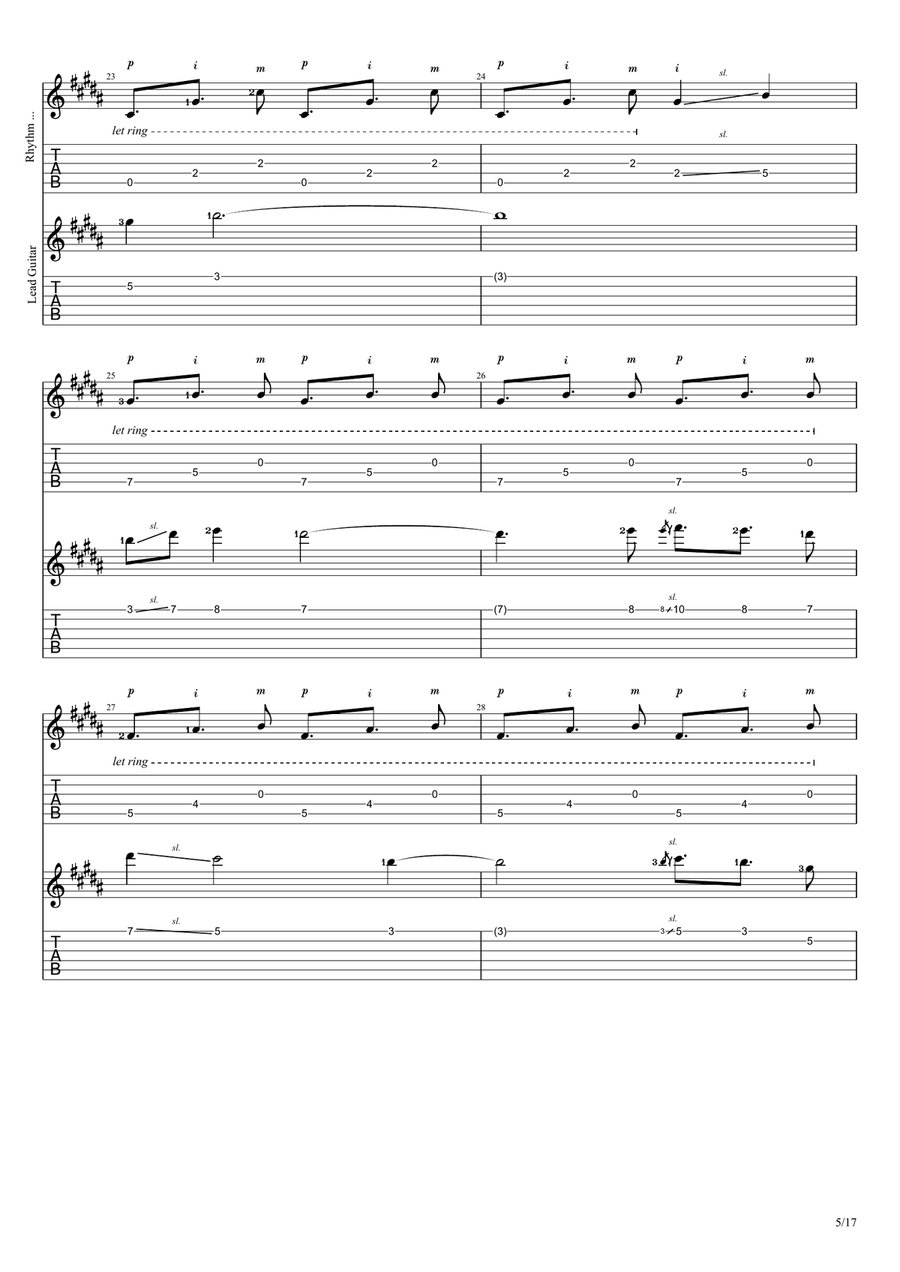 Rediscovered Electric Guitar scores gallery preview page 5