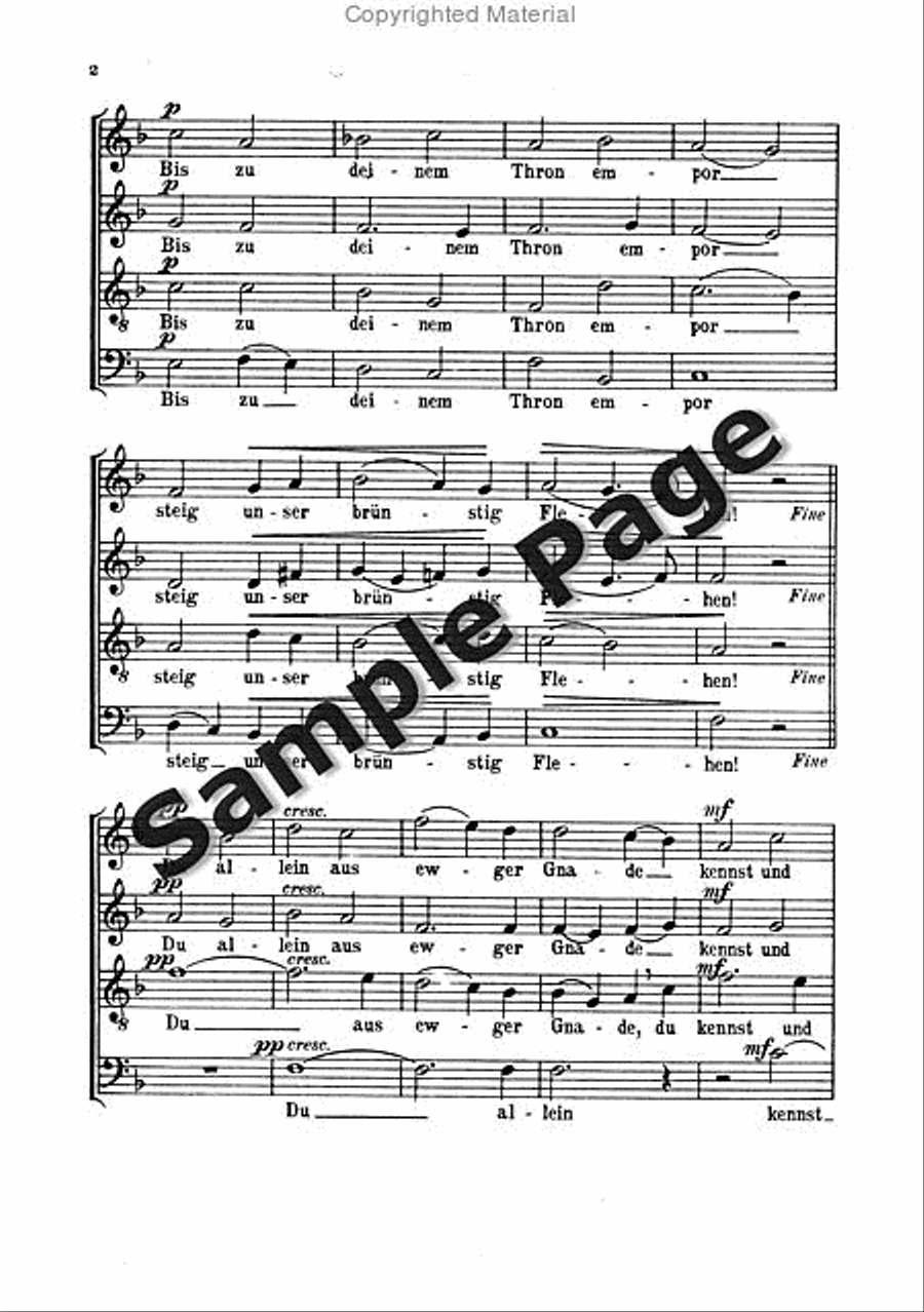 Gluck Cw Gebet (ep) 4-Part scores gallery preview page 3