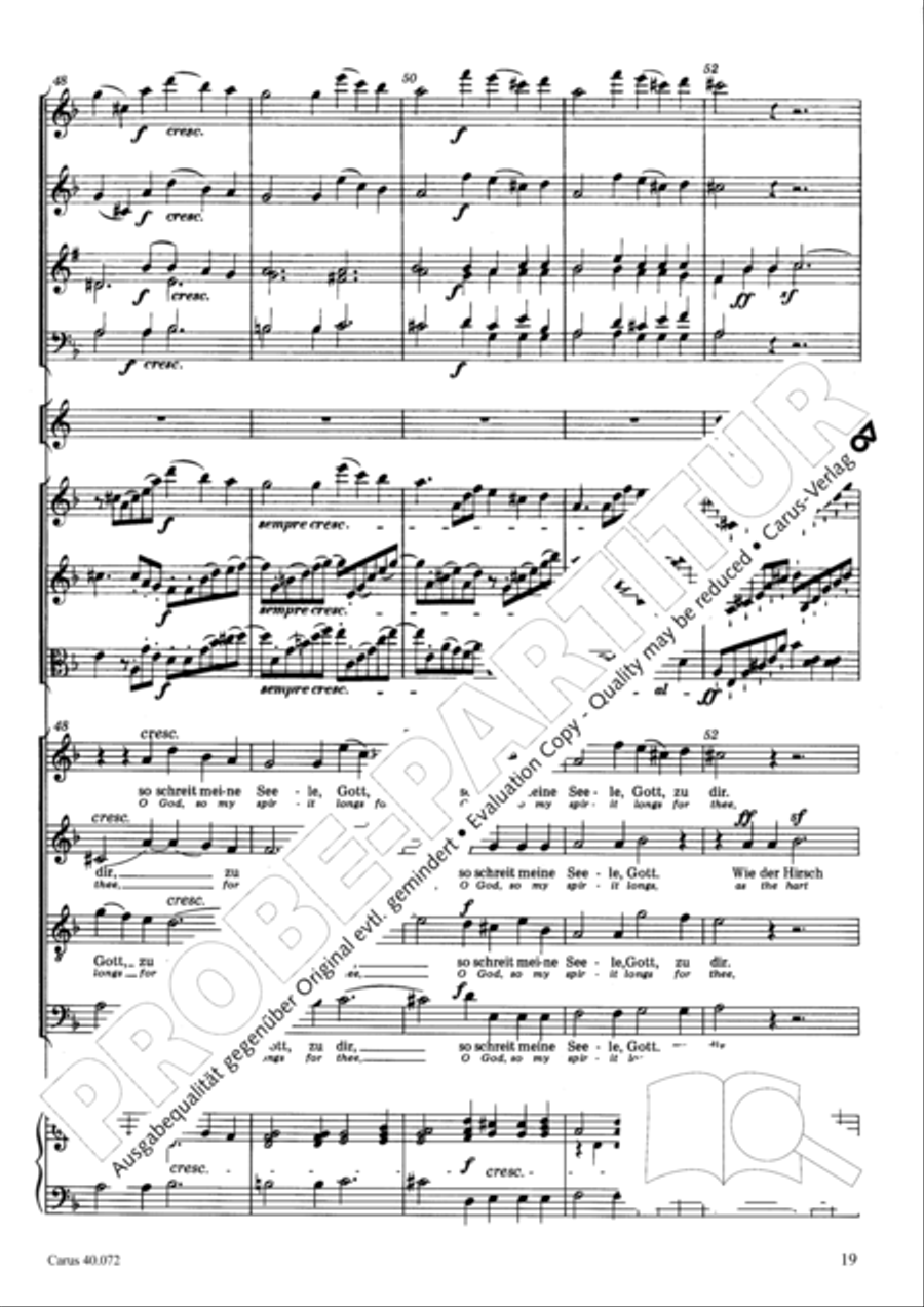 Psalm 42 Psalm 42 4-Part scores gallery preview page 19