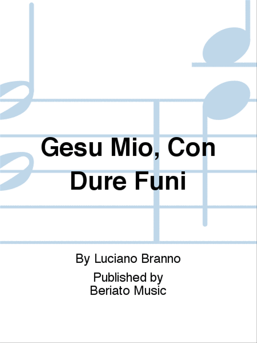 Gesù Mio, Con Dure Funi Choir scores gallery preview page 1