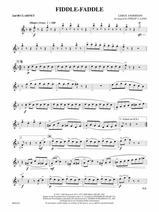 Fiddle-Faddle: 2nd B-flat Clarinet