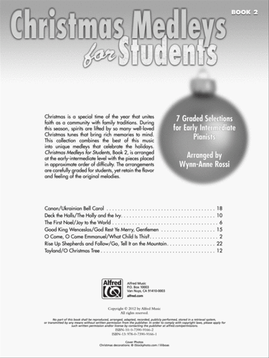 Christmas Medleys for Students, Book 2 Piano Method scores gallery preview page 2