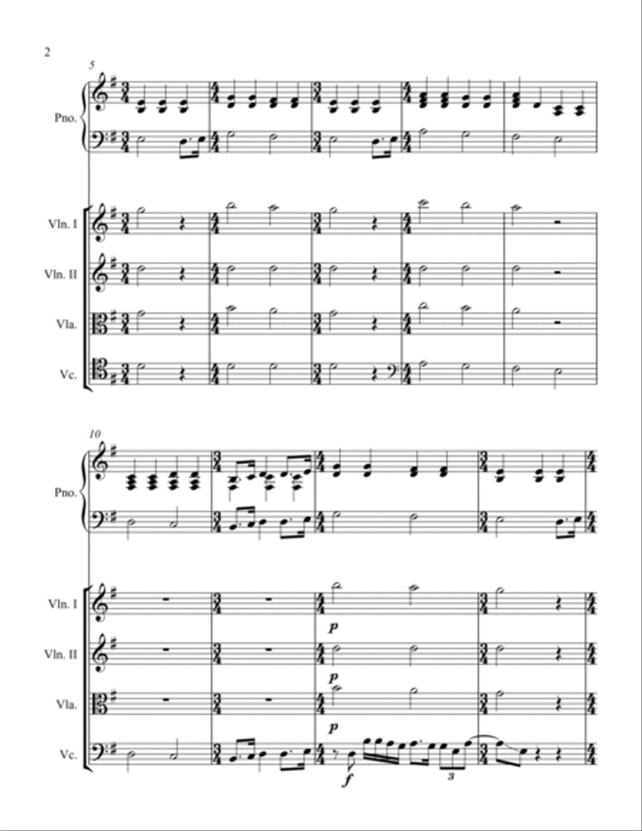 All You Need Is Love Piano Quintet scores gallery preview page 2