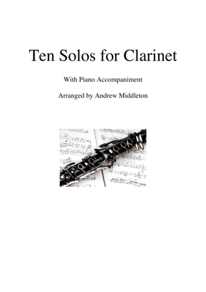 Book cover for Ten Romantic Solos for Clarinet and Piano