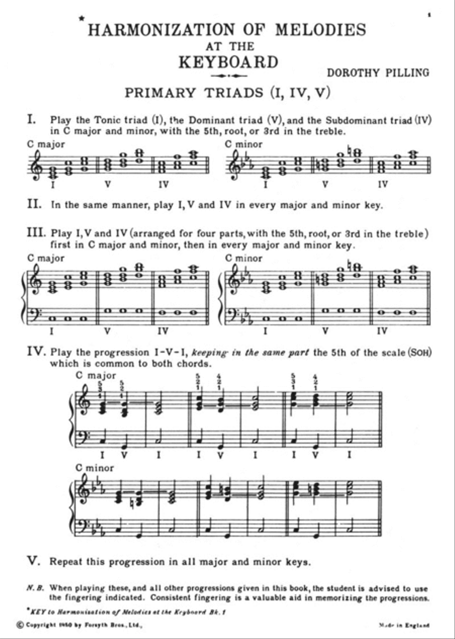 Harmonization of Melodies at the Keyboard Book 1 Piano Method scores gallery preview page 2