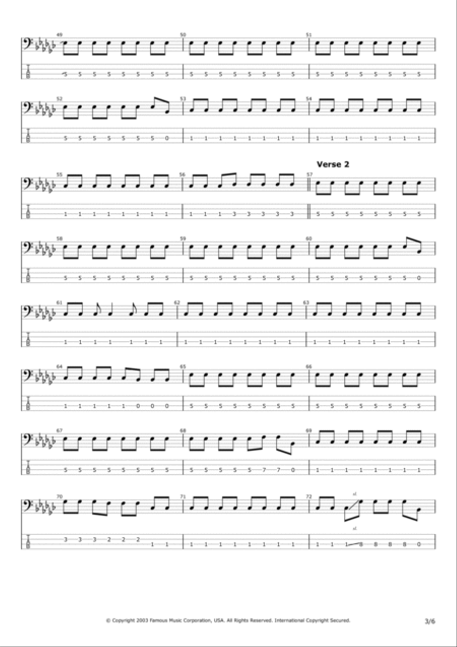 The Bitter End Bass Guitar scores gallery preview page 3
