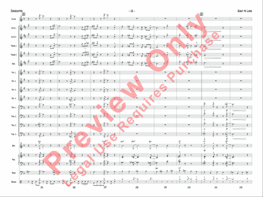 Easy to Love Jazz Ensemble scores gallery preview page 21