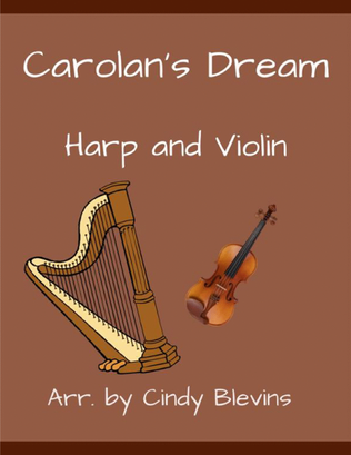 Book cover for Carolan's Dream, for Harp and Violin