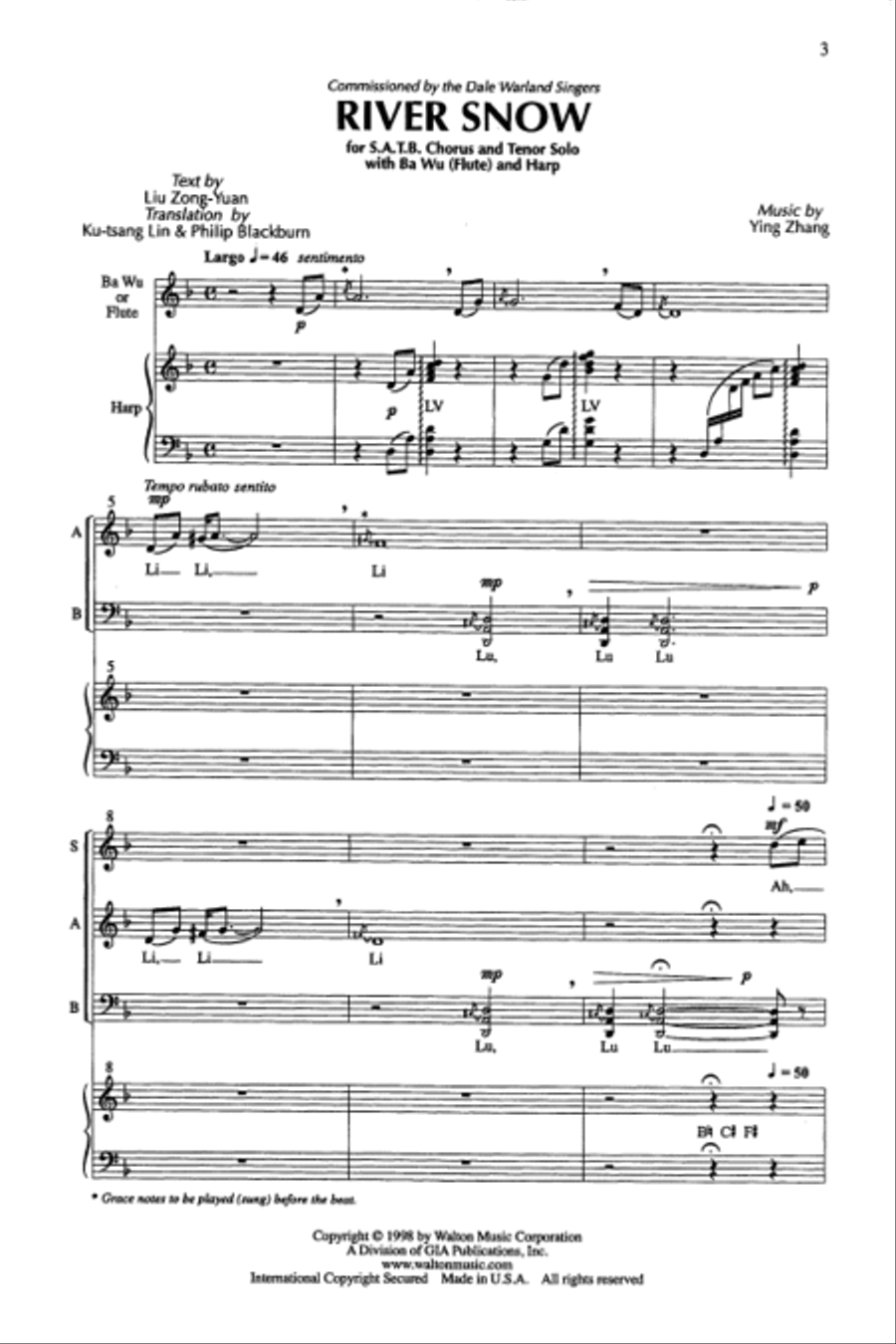 River Snow River Snow 4-Part scores gallery preview page 2