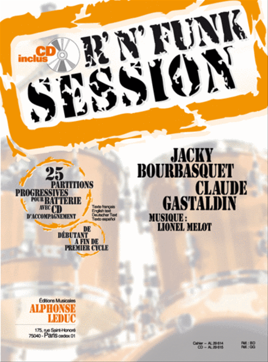 R'n' Funk Session (de Deb. A Fin De Cycle 1) (livre) 25 Partitions Progre Percussion scores gallery preview page 1
