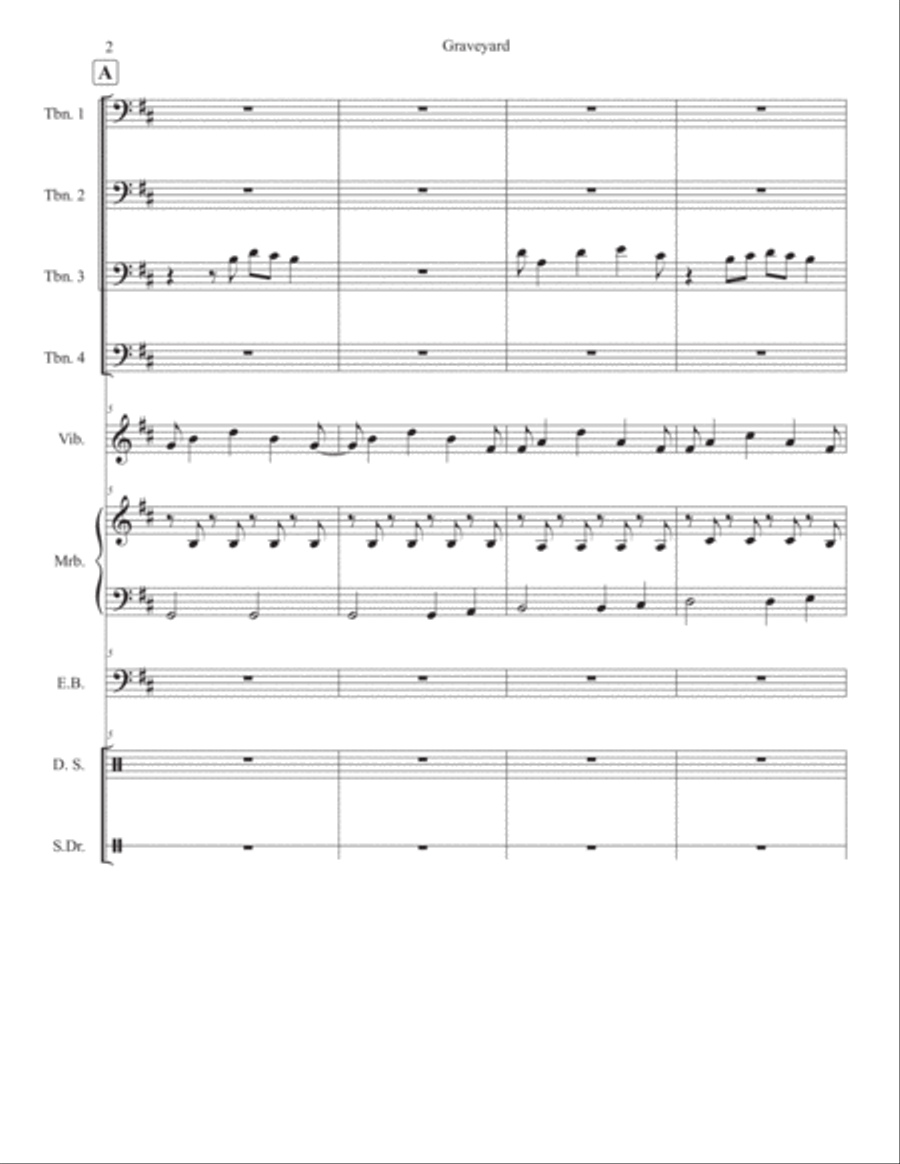 Graveyard Small Ensemble scores gallery preview page 3