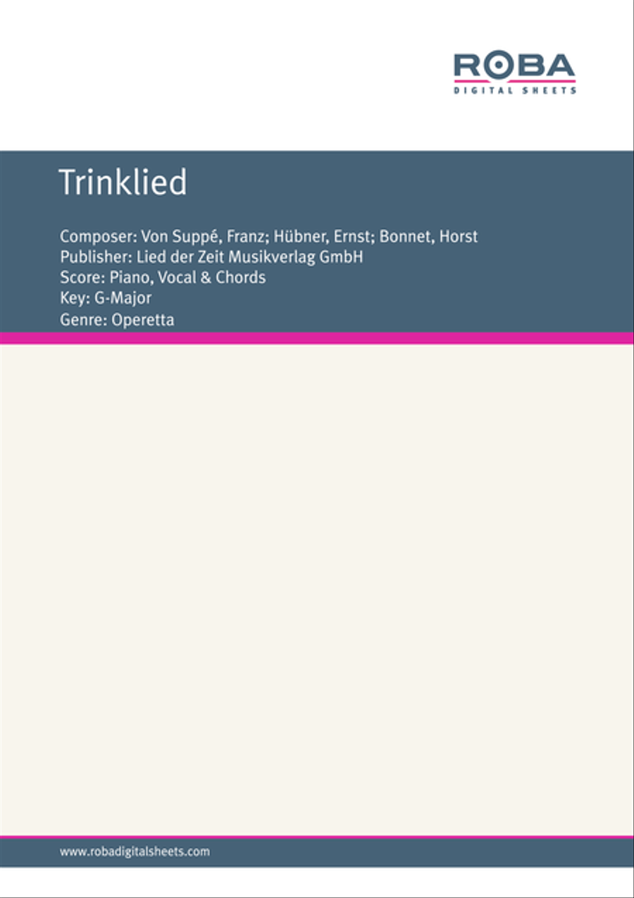 Trinklied Voice scores gallery preview page 1