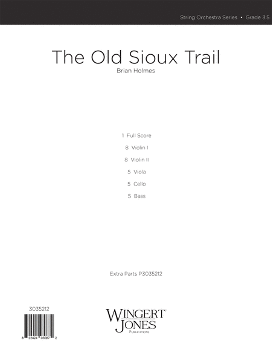 The Old Sioux Trail (Score) String Orchestra scores gallery preview page 1
