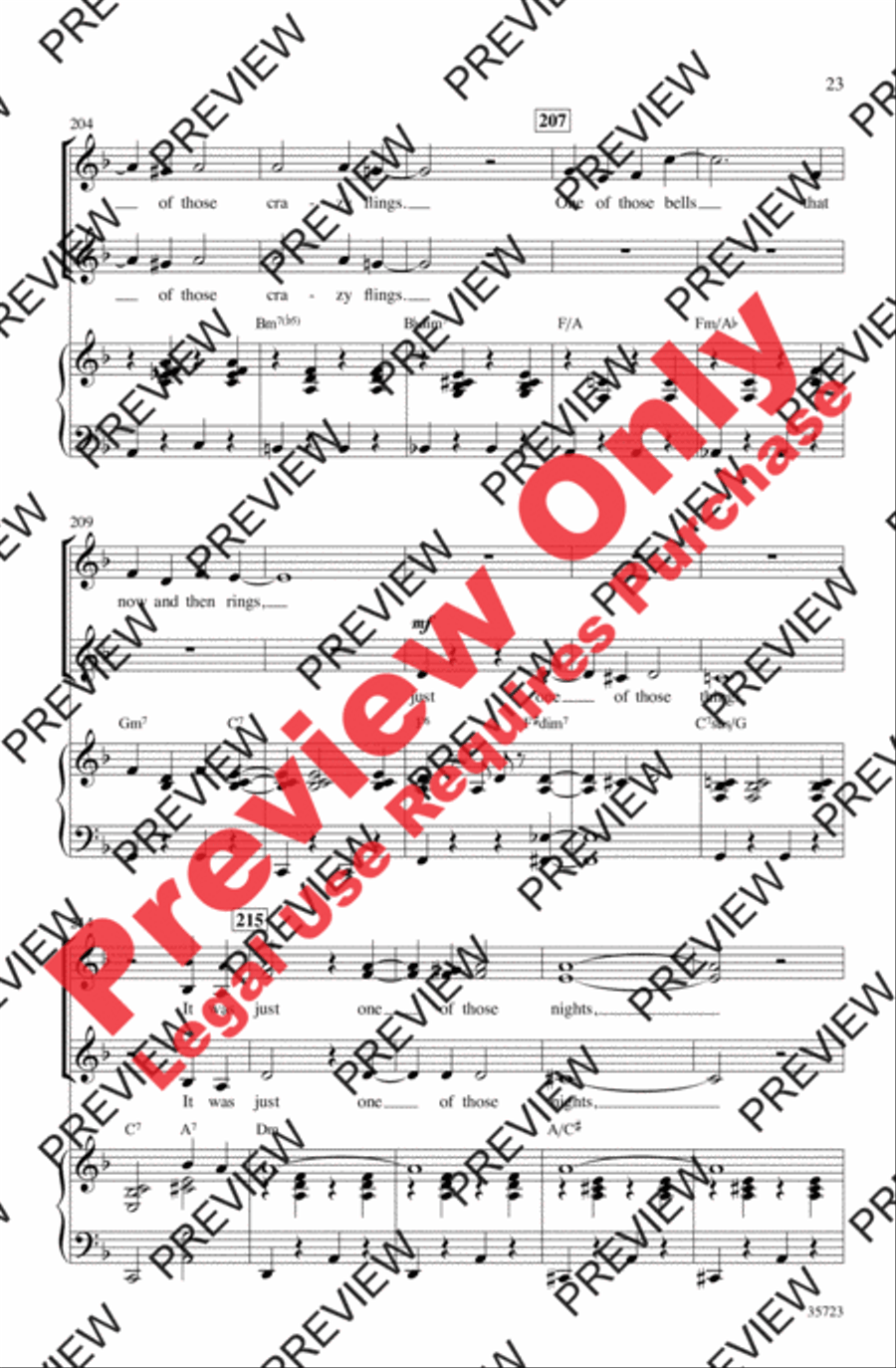 Let's Fall in Love Women's Choir scores gallery preview page 23