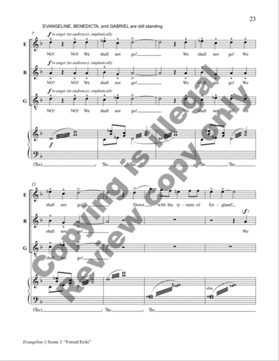 Evangeline Choir scores gallery preview page 15