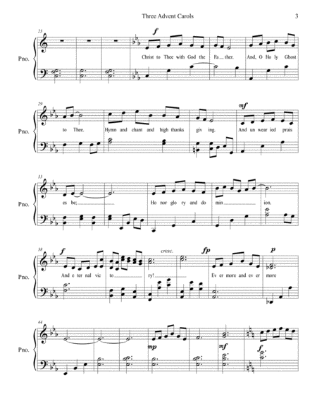 Three Advent Carols Entry in Easy Piano contest 2016 image number null