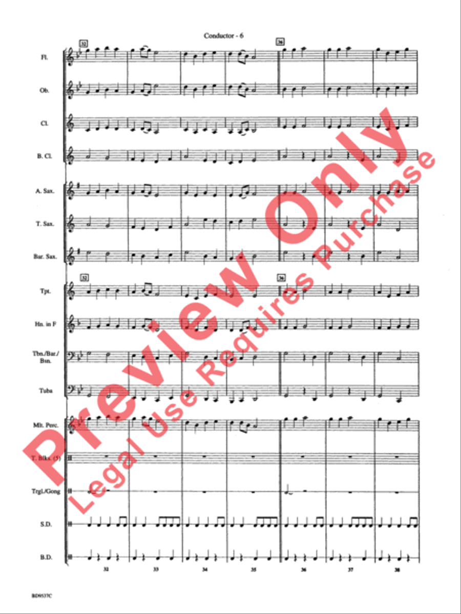 Sakura (Cherry Blossoms) Sakura (Cherry Blossoms) Concert Band scores gallery preview page 8