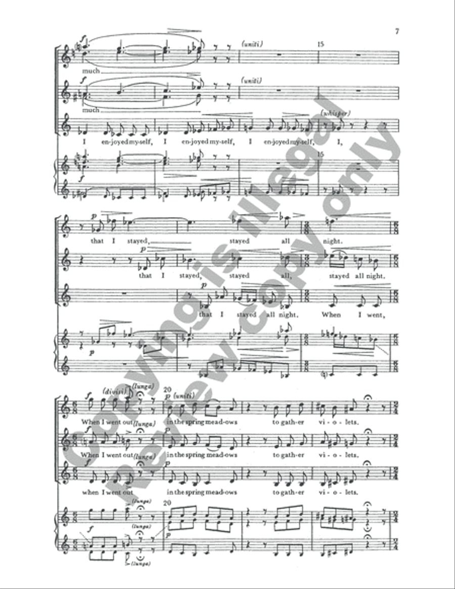 Reflections Japanese SSA scores gallery preview page 11