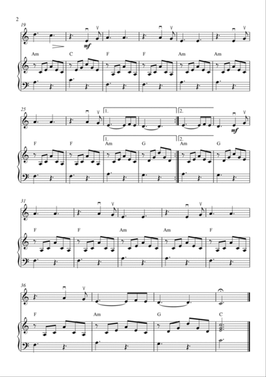 Hallelujah String Duet scores gallery preview page 2