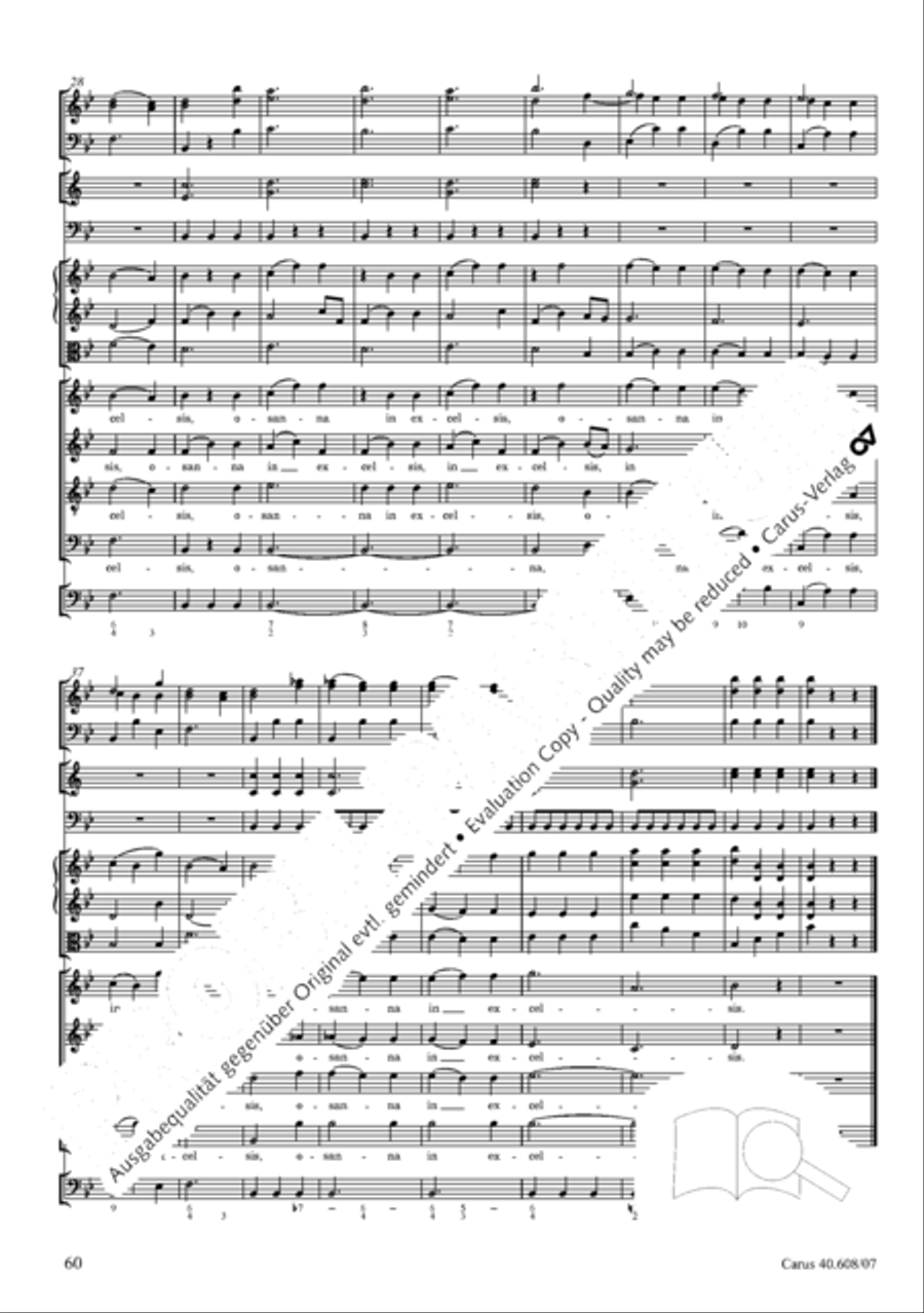 Missa Sancti Bernardi von Offida in B 4-Part scores gallery preview page 75