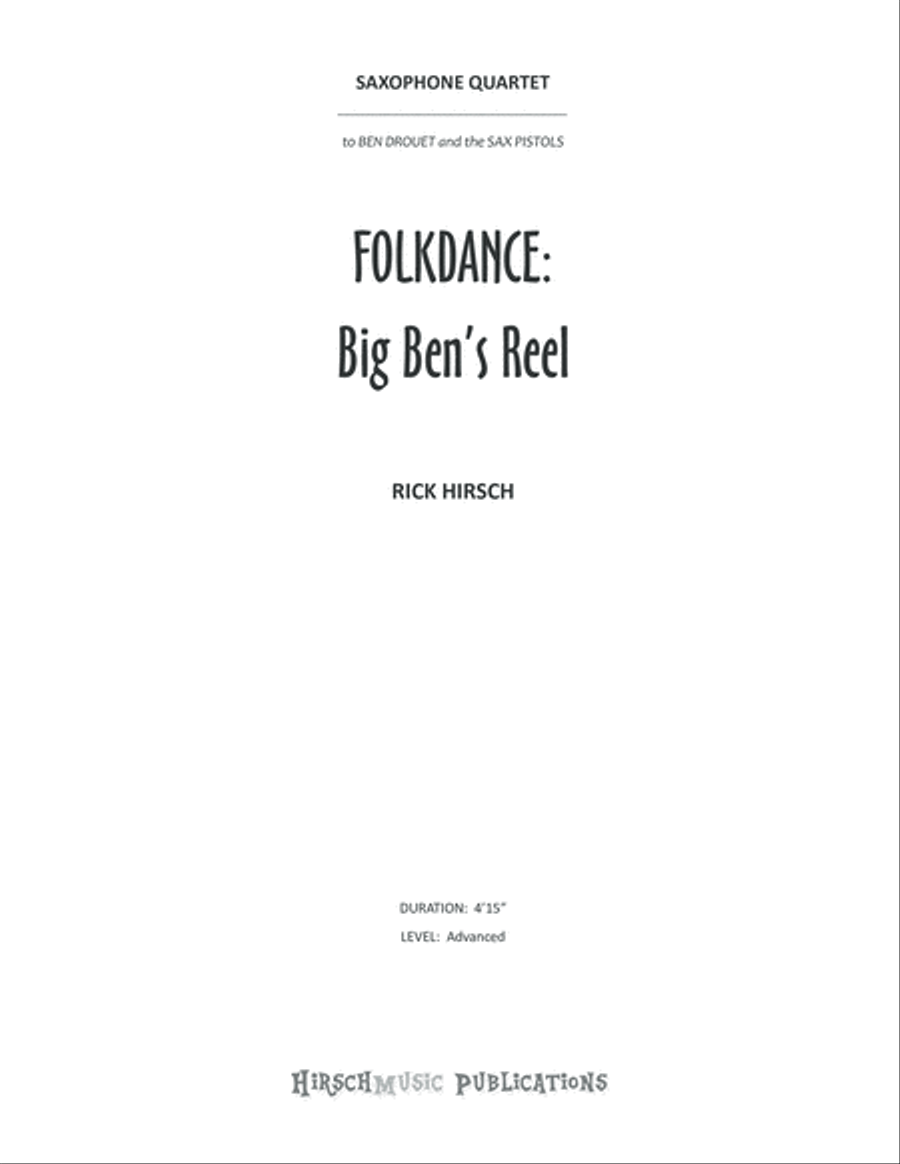 Big Ben's Reel Woodwind Quartet scores gallery preview page 2
