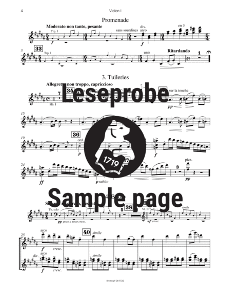 Tableaux d’une exposition Orchestra scores gallery preview page 5