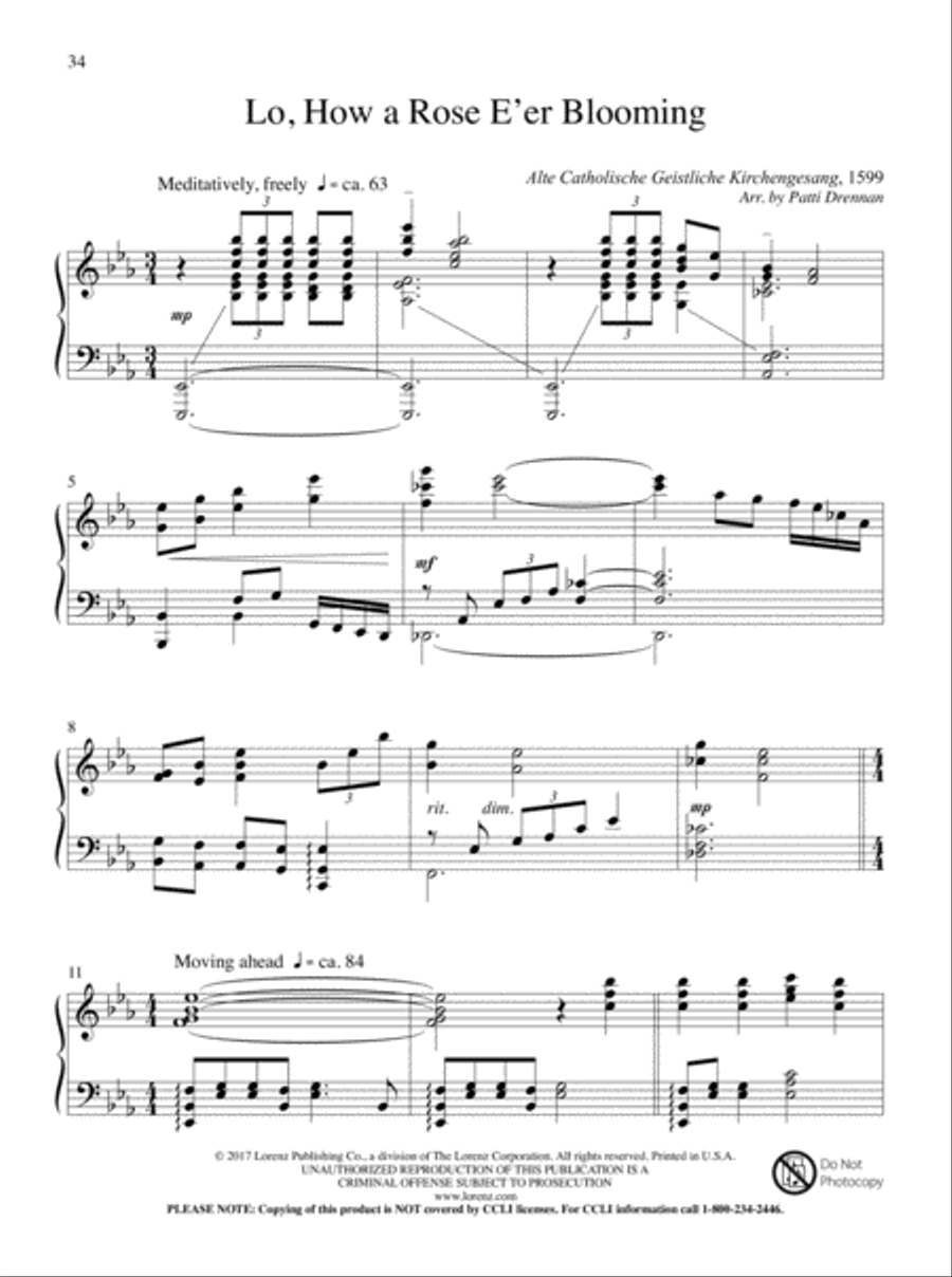 Now Proclaim Messiah's Birth Piano Solo scores gallery preview page 15