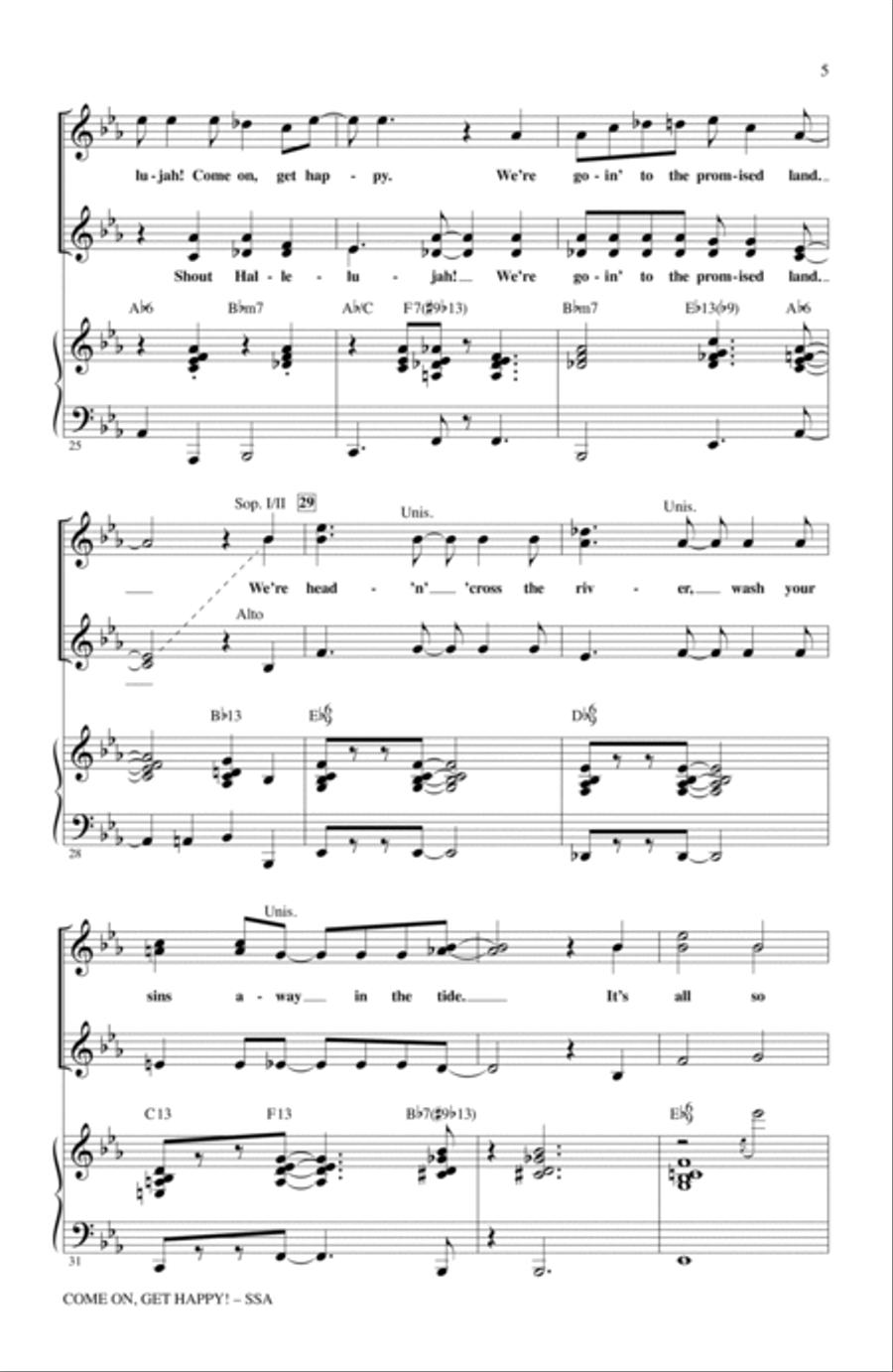 Come On, Get Happy! The Music Of Harold Arlen In Concert (Medley) SSA scores gallery preview page 4