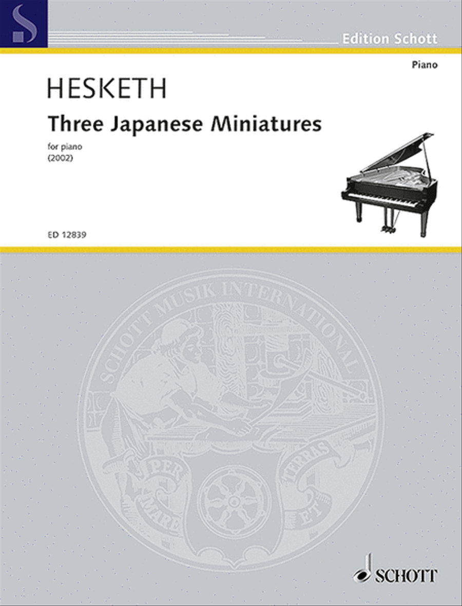 Three Japanese Miniatures Piano Solo scores gallery preview page 1