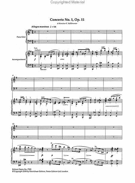 Piano Concerto No. 1 in E minor Op. 11 (Edition for 2 Pianos)