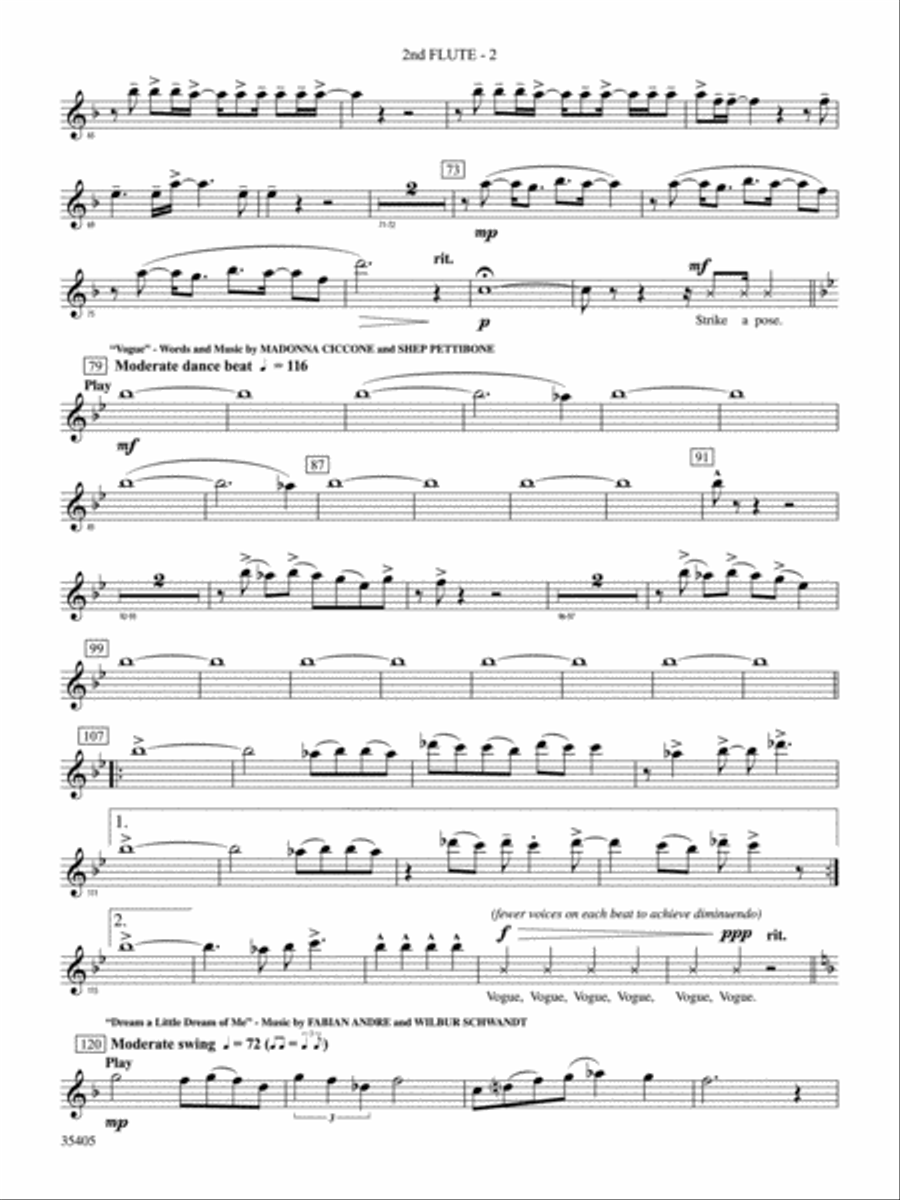 Prime Time Tuesday: 2nd Flute Concert Band scores gallery preview page 2